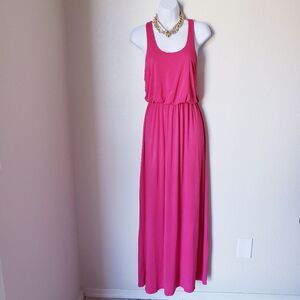 Pink Maxi Sleeveless Dreess